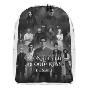 Gifted Blood Universe minimalist backpack — white — official GBU merchandise